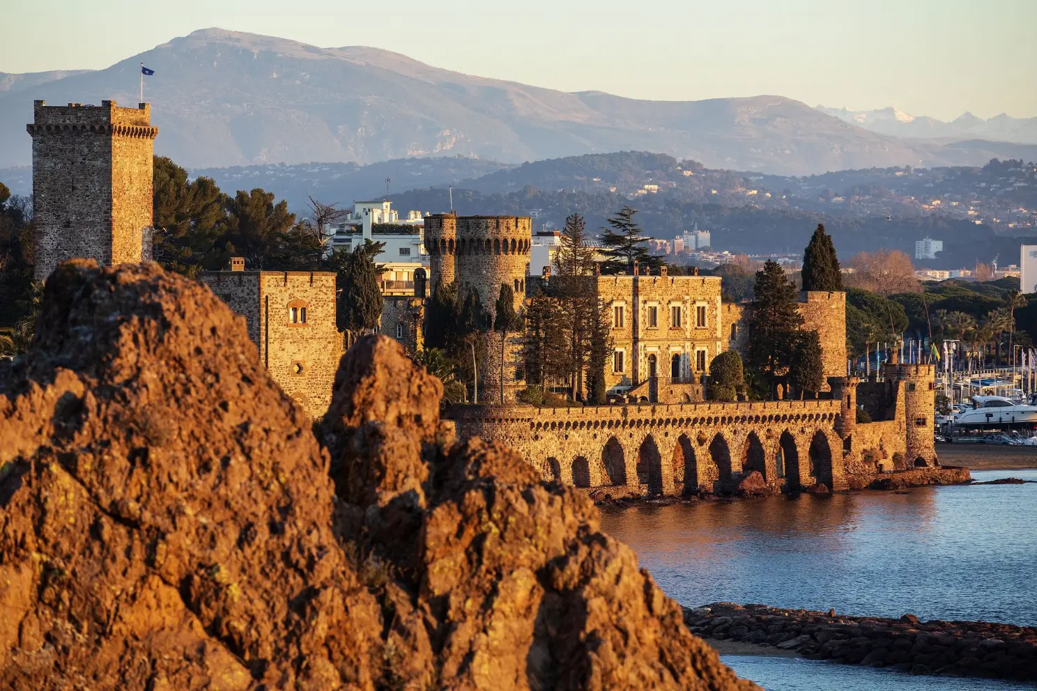 View of castle at La Napoule art foundation France